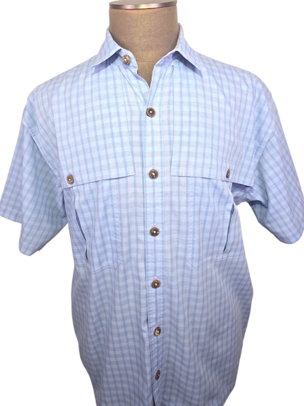 Patagonia Men’s Tropical Flats Short Sleeve Fishing Shirt - Size Large